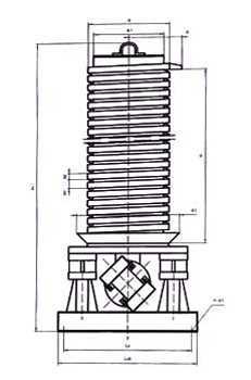 DZC垂直振動提升機外形示意圖