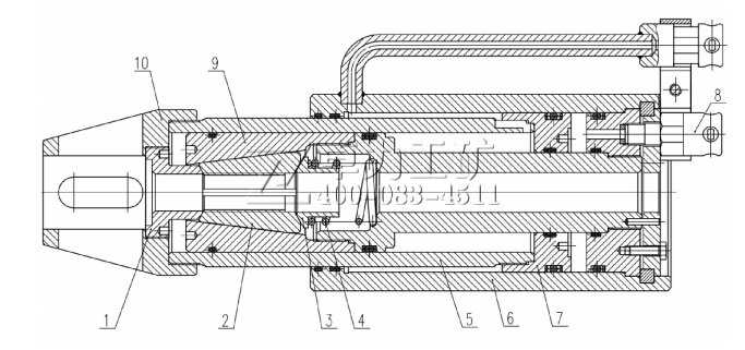 MS22-400/63礦用手動錨索張拉機(jī)具（退錨器）結(jié)構(gòu)圖