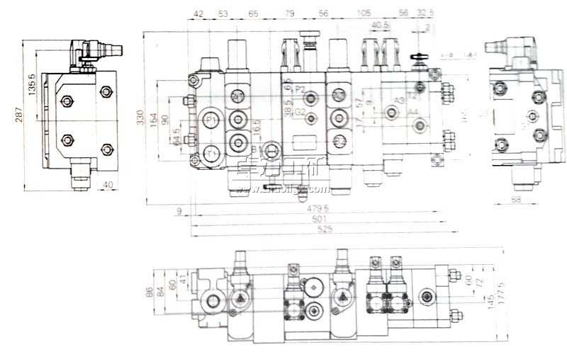 LTZJ-20/10煤礦用全液壓坑道鉆機(jī)專(zhuān)用多路換向閥